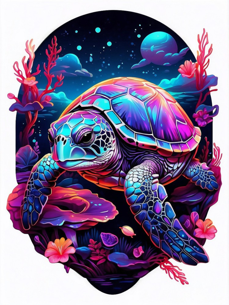 Ilustración de una tortuga marina