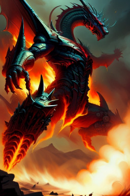 Fondo de dragon de fuego