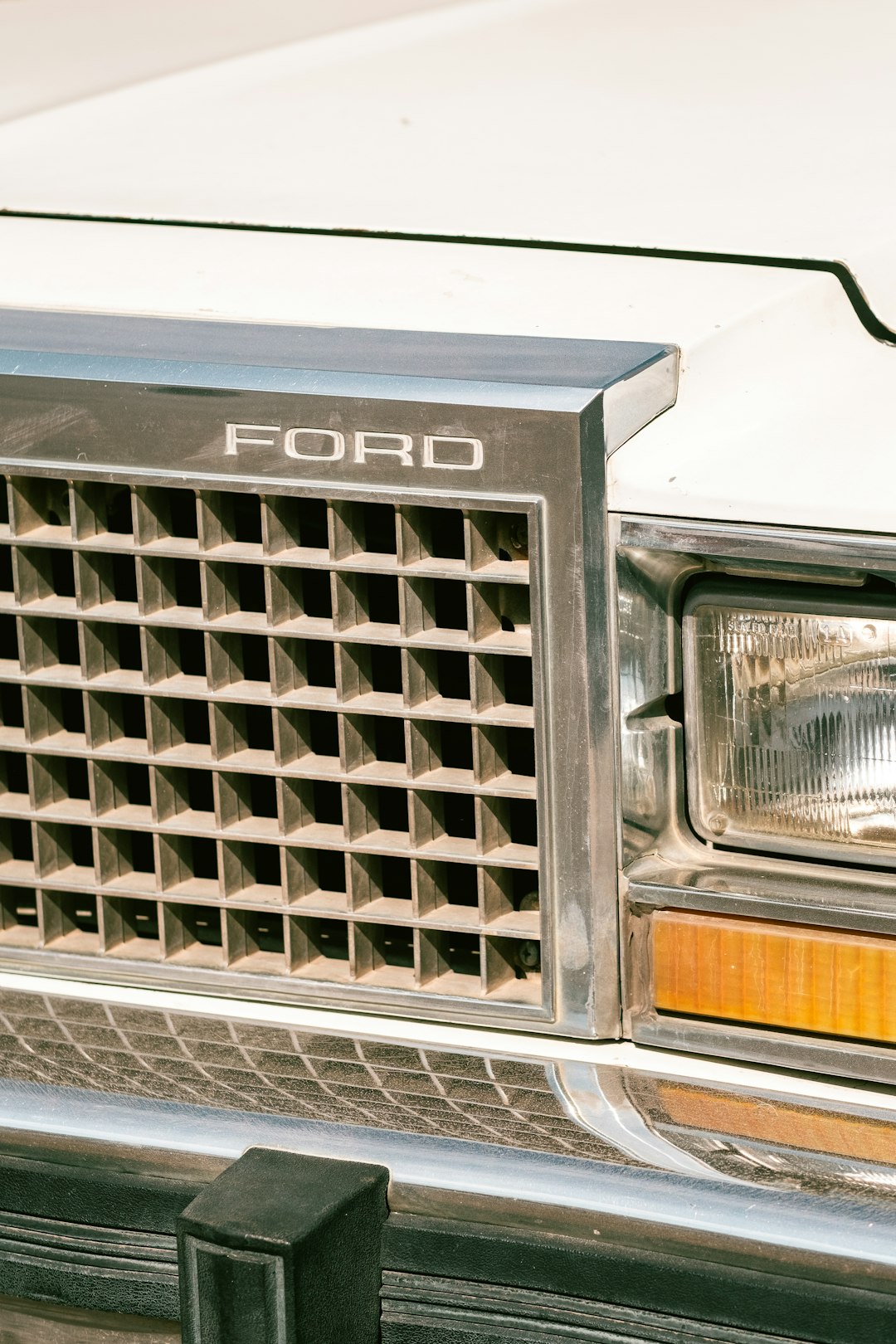 A close up of a grille on a car