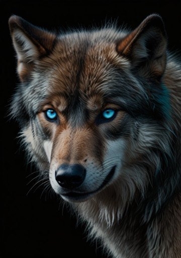 Lobo de ojos azules