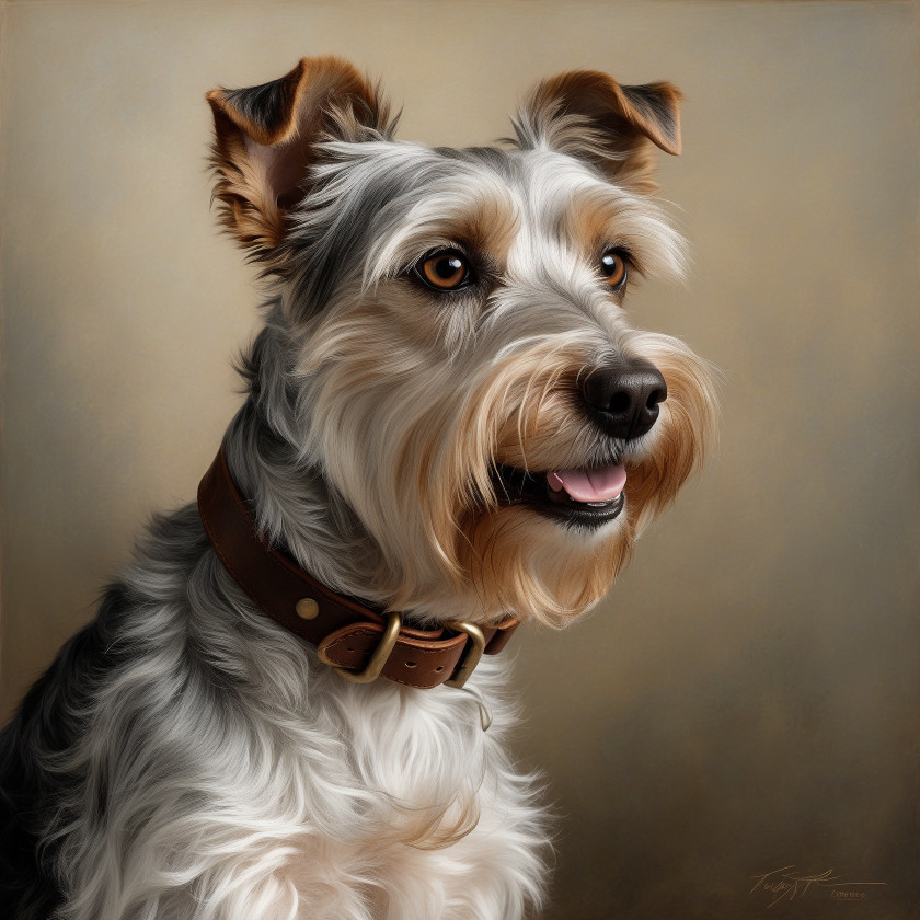 Un retrato de mi Terrier <3